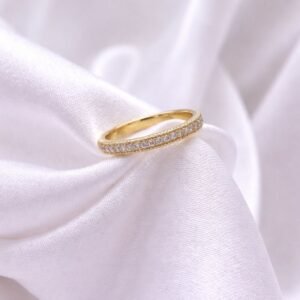 Anillo solitario con brillo