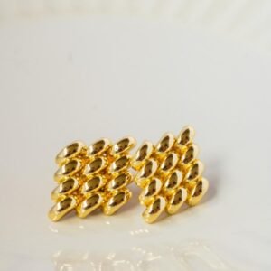 Aretes trenzados dorados